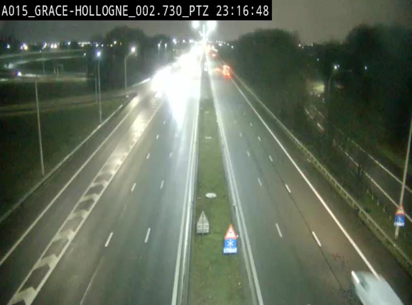 Caméra trafic Belgique - Grâce-Hollogne - E42, jonction avec A604, direction Loncin/Aéroport de Liège - BK 3.2