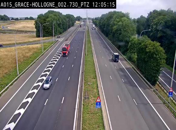 <h2>Caméra trafic Belgique - Grâce-Hollogne - E42, jonction avec A604, direction Loncin/Aéroport de Liège -  BK 3.2</h2>