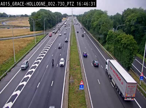 <h2>Caméra trafic Belgique - Grâce-Hollogne - E42, jonction avec A604, direction Loncin/Aéroport de Liège -  BK 3.2</h2>