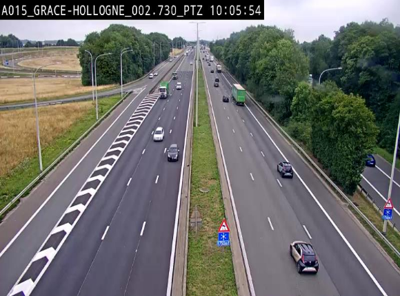 <h2>Caméra trafic Belgique - Grâce-Hollogne - E42, jonction avec A604, direction Loncin/Aéroport de Liège -  BK 3.2</h2>