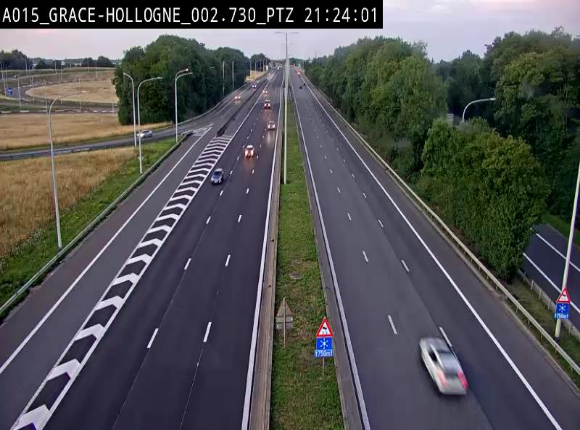 <h2>Caméra trafic Belgique - Grâce-Hollogne - E42, jonction avec A604, direction Loncin/Aéroport de Liège -  BK 3.2</h2>