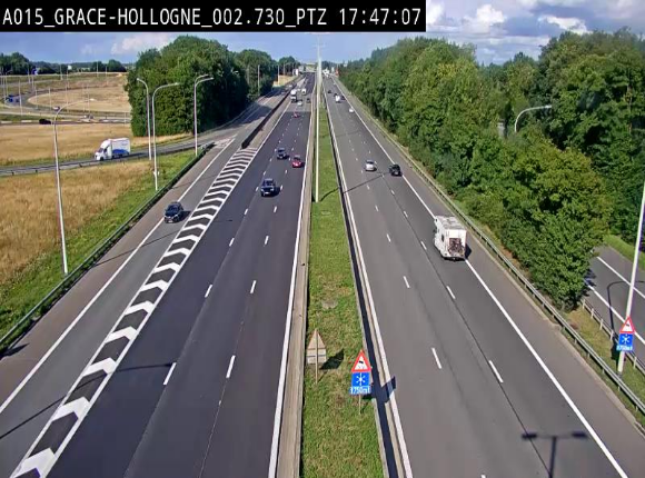 <h2>Caméra trafic Belgique - Grâce-Hollogne - E42, jonction avec A604, direction Loncin/Aéroport de Liège -  BK 3.2</h2>