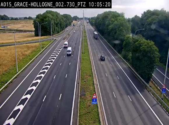 <h2>Caméra trafic Belgique - Grâce-Hollogne - E42, jonction avec A604, direction Loncin/Aéroport de Liège -  BK 3.2</h2>