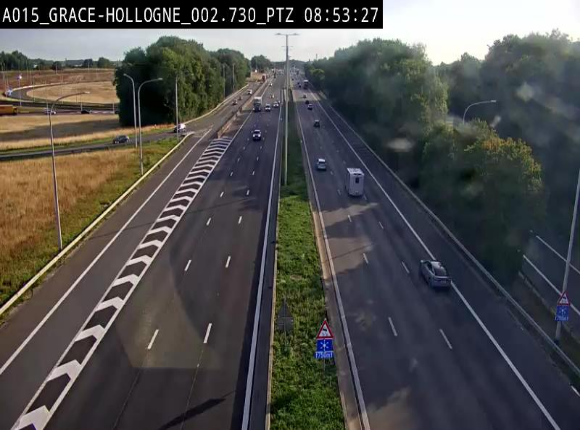 <h2>Caméra trafic Belgique - Grâce-Hollogne - E42, jonction avec A604, direction Loncin/Aéroport de Liège -  BK 3.2</h2>