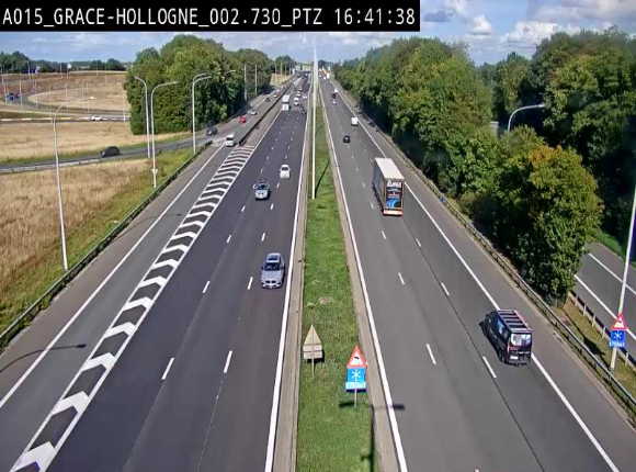 <h2>Caméra trafic Belgique - Grâce-Hollogne - E42, jonction avec A604, direction Loncin/Aéroport de Liège -  BK 3.2</h2>