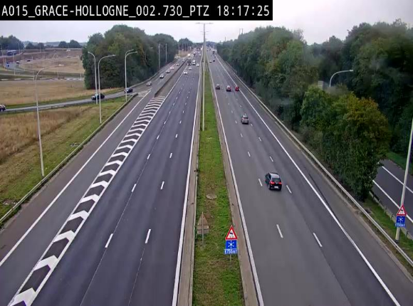 <h2>Caméra trafic Belgique - Grâce-Hollogne - E42, jonction avec A604, direction Loncin/Aéroport de Liège -  BK 3.2</h2>