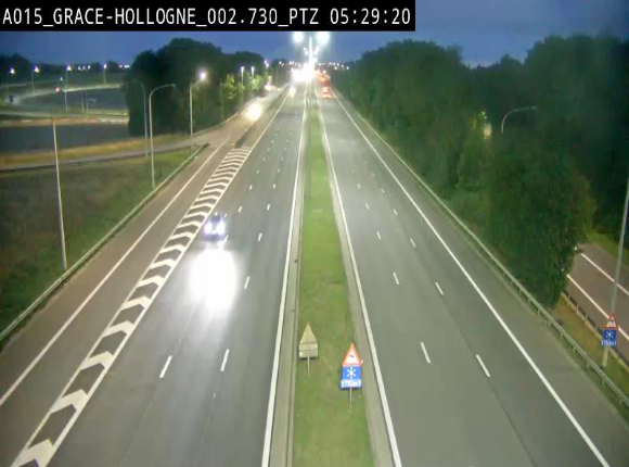 <h2>Caméra trafic Belgique - Grâce-Hollogne - E42, jonction avec A604, direction Loncin/Aéroport de Liège -  BK 3.2</h2>