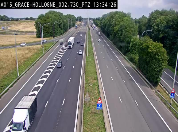 <h2>Caméra trafic Belgique - Grâce-Hollogne - E42, jonction avec A604, direction Loncin/Aéroport de Liège -  BK 3.2</h2>