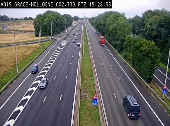 <h2>Caméra trafic Belgique - Grâce-Hollogne - E42, jonction avec A604, direction Loncin/Aéroport de Liège -  BK 3.2</h2>