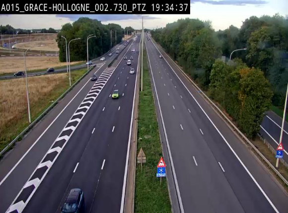 <h2>Caméra trafic Belgique - Grâce-Hollogne - E42, jonction avec A604, direction Loncin/Aéroport de Liège -  BK 3.2</h2>