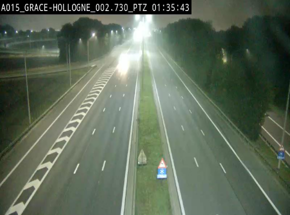 <h2>Caméra trafic Belgique - Grâce-Hollogne - E42, jonction avec A604, direction Loncin/Aéroport de Liège -  BK 3.2</h2>