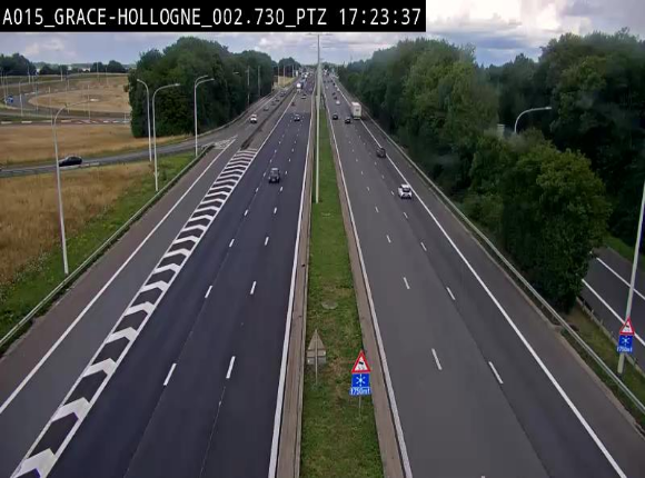 <h2>Caméra trafic Belgique - Grâce-Hollogne - E42, jonction avec A604, direction Loncin/Aéroport de Liège -  BK 3.2</h2>