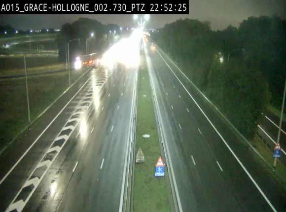 <h2>Caméra trafic Belgique - Grâce-Hollogne - E42, jonction avec A604, direction Loncin/Aéroport de Liège -  BK 3.2</h2>