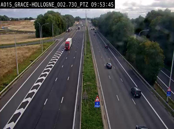<h2>Caméra trafic Belgique - Grâce-Hollogne - E42, jonction avec A604, direction Loncin/Aéroport de Liège -  BK 3.2</h2>