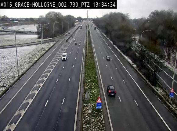 Caméra trafic Belgique - Grâce-Hollogne - E42, jonction avec A604, direction Loncin/Aéroport de Liège - BK 3.2