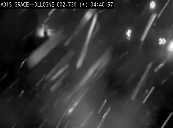 Webcam E42/A15 à Grâce-Hollogne, à proximité de la jonction avec l'A604. Vue orientée vers Namur