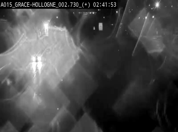 Webcam E42/A15 à Grâce-Hollogne, à proximité de la jonction avec l'A604. Vue orientée vers Namur