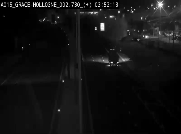 <h2>Webcam E42/A15 à Grâce-Hollogne, à proximité de la jonction avec l'A604. Vue orientée vers Namur</h2>