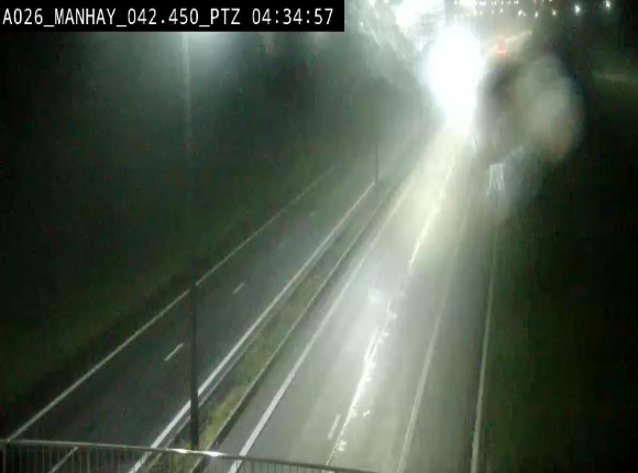 <h2>Webcam autoroute A26/E25 à hauteur de Manhay, à la jonction avec la N651 en direction de Liège - BK 42.4</h2>