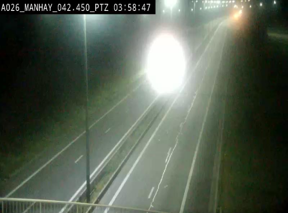<h2>Webcam autoroute A26/E25 à hauteur de Manhay, à la jonction avec la N651 en direction de Liège - BK 42.4</h2>