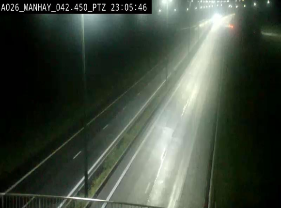 <h2>Webcam autoroute A26/E25 à hauteur de Manhay, à la jonction avec la N651 en direction de Liège - BK 42.4</h2>