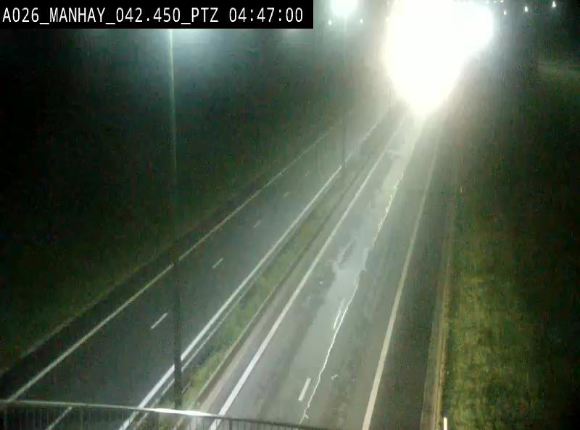 <h2>Webcam autoroute A26/E25 à hauteur de Manhay, à la jonction avec la N651 en direction de Liège - BK 42.4</h2>