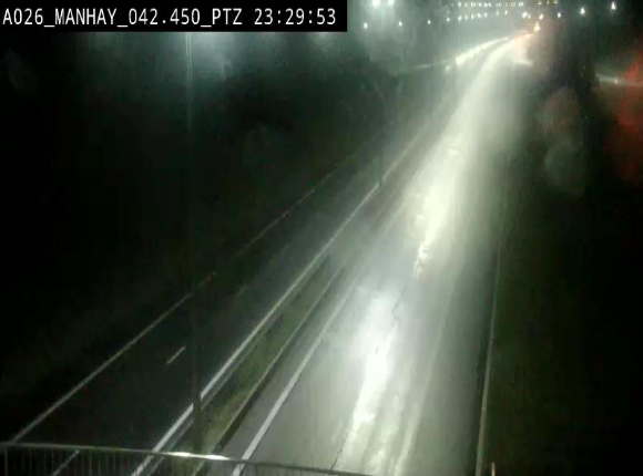 <h2>Webcam autoroute A26/E25 à hauteur de Manhay, à la jonction avec la N651 en direction de Liège - BK 42.4</h2>