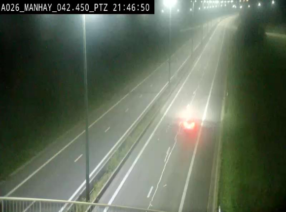 <h2>Webcam autoroute A26/E25 à hauteur de Manhay, à la jonction avec la N651 en direction de Liège - BK 42.4</h2>