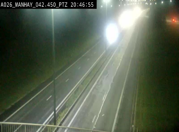 <h2>Webcam autoroute A26/E25 à hauteur de Manhay, à la jonction avec la N651 en direction de Liège - BK 42.4</h2>