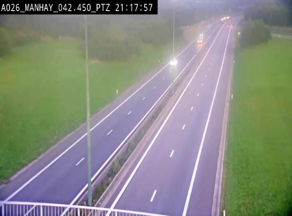<h2>Webcam autoroute A26/E25 à hauteur de Manhay, à la jonction avec la N651 en direction de Liège - BK 42.4</h2>