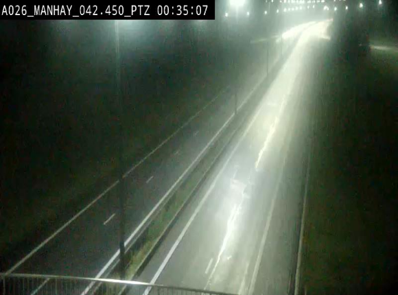<h2>Webcam autoroute A26/E25 à hauteur de Manhay, à la jonction avec la N651 en direction de Liège - BK 42.4</h2>