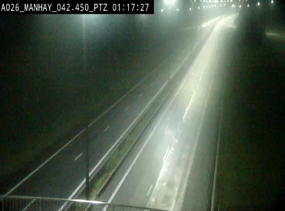 <h2>Webcam autoroute A26/E25 à hauteur de Manhay, à la jonction avec la N651 en direction de Liège - BK 42.4</h2>
