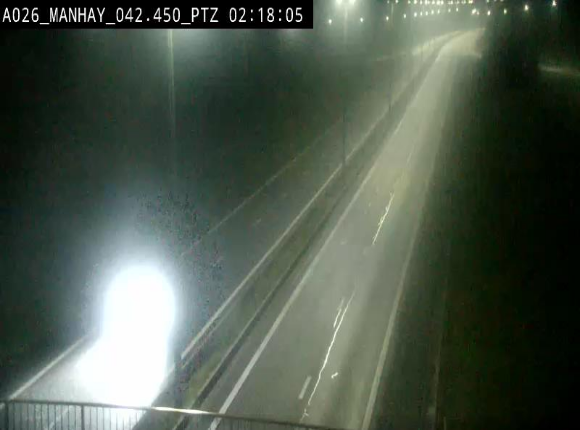 <h2>Webcam autoroute A26/E25 à hauteur de Manhay, à la jonction avec la N651 en direction de Liège - BK 42.4</h2>
