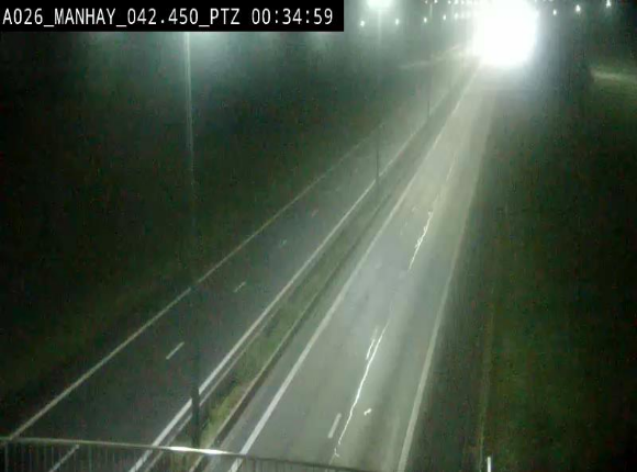 <h2>Webcam autoroute A26/E25 à hauteur de Manhay, à la jonction avec la N651 en direction de Liège - BK 42.4</h2>