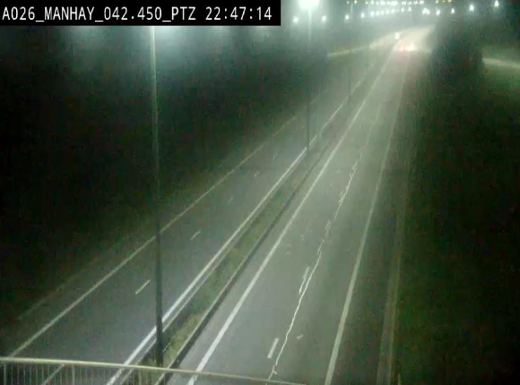 <h2>Webcam autoroute A26/E25 à hauteur de Manhay, à la jonction avec la N651 en direction de Liège - BK 42.4</h2>