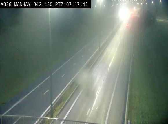 <h2>Webcam autoroute A26/E25 à hauteur de Manhay, à la jonction avec la N651 en direction de Liège - BK 42.4</h2>