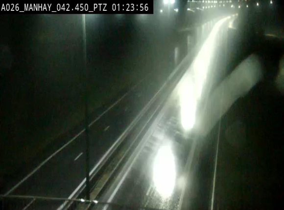 Webcam autoroute A26/E25 à hauteur de Manhay, à la jonction avec la N651 en direction de Liège - BK 42.4