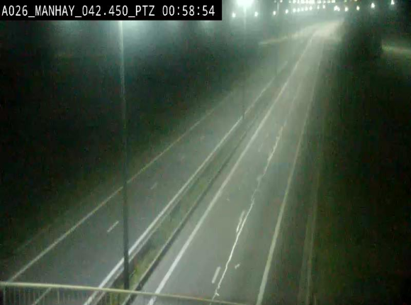 <h2>Webcam autoroute A26/E25 à hauteur de Manhay, à la jonction avec la N651 en direction de Liège - BK 42.4</h2>