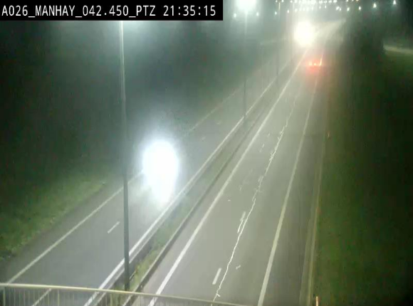 <h2>Webcam autoroute A26/E25 à hauteur de Manhay, à la jonction avec la N651 en direction de Liège - BK 42.4</h2>