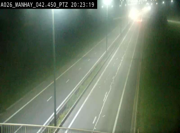 <h2>Webcam autoroute A26/E25 à hauteur de Manhay, à la jonction avec la N651 en direction de Liège - BK 42.4</h2>