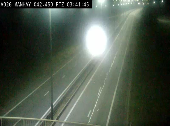 <h2>Webcam autoroute A26/E25 à hauteur de Manhay, à la jonction avec la N651 en direction de Liège - BK 42.4</h2>