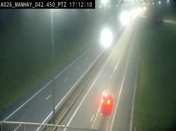 <h2>Webcam autoroute A26/E25 à hauteur de Manhay, à la jonction avec la N651 en direction de Liège - BK 42.4</h2>