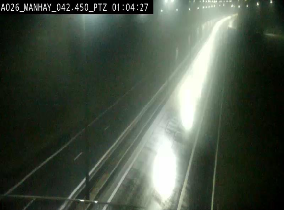Webcam autoroute A26/E25 à hauteur de Manhay, à la jonction avec la N651 en direction de Liège - BK 42.4