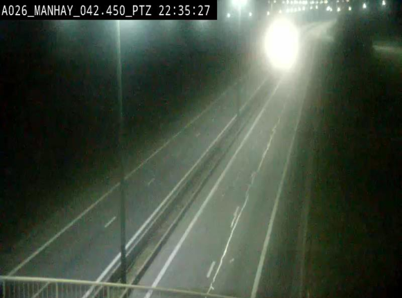 <h2>Webcam autoroute A26/E25 à hauteur de Manhay, à la jonction avec la N651 en direction de Liège - BK 42.4</h2>