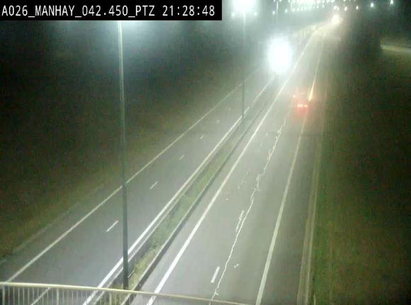 <h2>Webcam autoroute A26/E25 à hauteur de Manhay, à la jonction avec la N651 en direction de Liège - BK 42.4</h2>