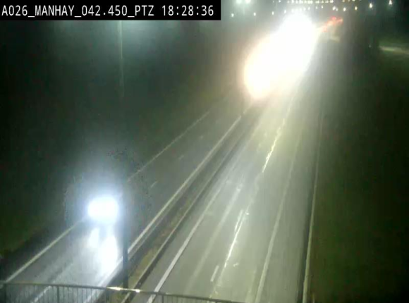 <h2>Webcam autoroute A26/E25 à hauteur de Manhay, à la jonction avec la N651 en direction de Liège - BK 42.4</h2>