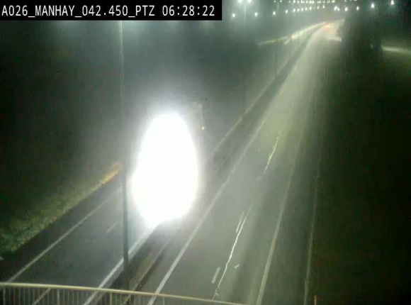 <h2>Webcam autoroute A26/E25 à hauteur de Manhay, à la jonction avec la N651 en direction de Liège - BK 42.4</h2>