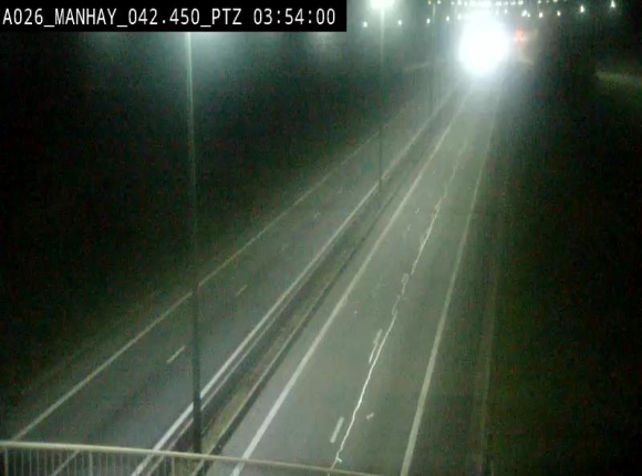 <h2>Webcam autoroute A26/E25 à hauteur de Manhay, à la jonction avec la N651 en direction de Liège - BK 42.4</h2>