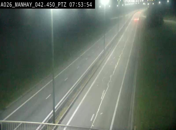 <h2>Webcam autoroute A26/E25 à hauteur de Manhay, à la jonction avec la N651 en direction de Liège - BK 42.4</h2>