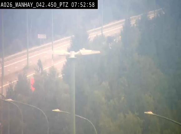 <h2>Webcam autoroute A26/E25 à hauteur de Manhay, à la jonction avec la N651 en direction de Liège - BK 42.4</h2>